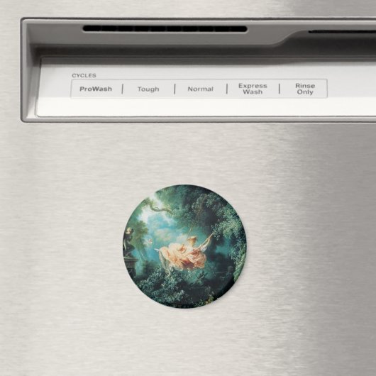 DAS SCHWIMMENDE, grüne Rosa Magnet (In Situ (Geschirrspüler))