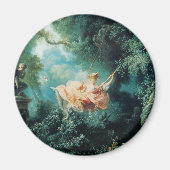 DAS SCHWIMMENDE, grüne Rosa Magnet (Vorne)