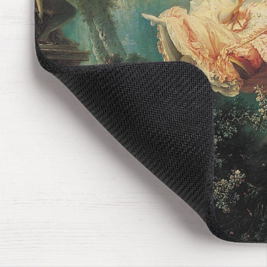 DAS SCHWIMMENDE, grüne Rosa Mousepad (Ecke)