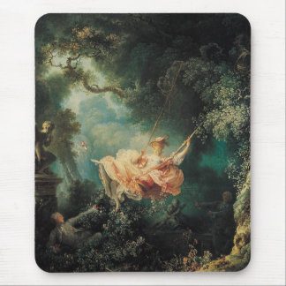 DAS SCHWIMMENDE, grüne Rosa Mousepad