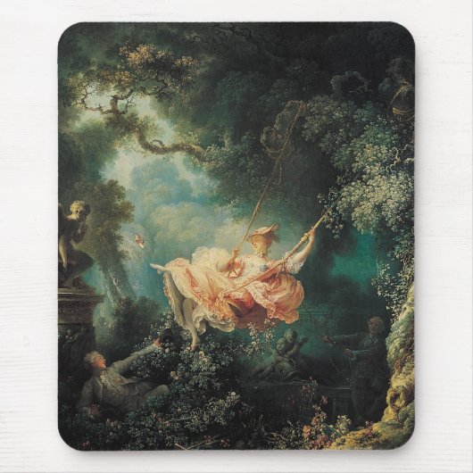 DAS SCHWIMMENDE, grüne Rosa Mousepad (Vorne)