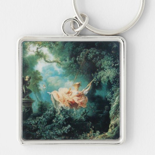 DAS SCHWIMMENDE, grüne Rosa Schlüsselanhänger (Vorne)