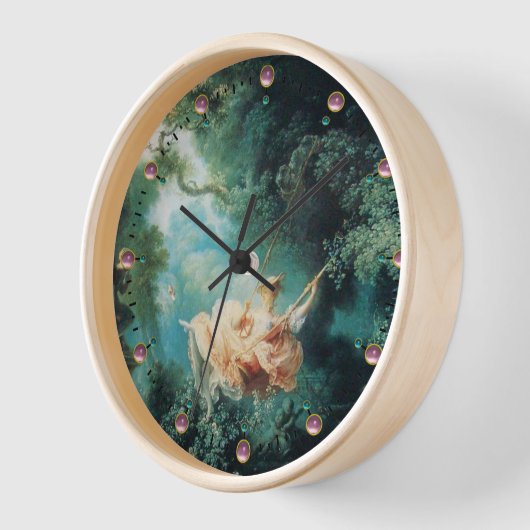 DAS SCHWIMMENDE, grüne Rosa Uhr (Winkel)