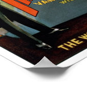 Das schwindende Auto, 1925. Vintag Magier Poster (Ecke)