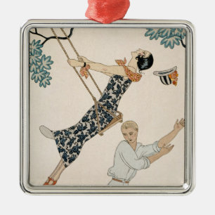 Das Schwingen, 1923 (pochoir Druck) Ornament Aus Metall