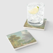 Das Schwingen durch Jean-Honore Fragonard Steinuntersetzer (Seitenansicht)