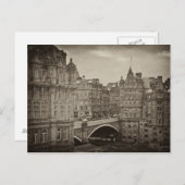 Das Scotsman Hotel und die North Bridge, Edinburgh Postkarte (Vorne/Hinten)