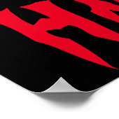 DAS SCREAMING MONSTER Poster (Ecke)