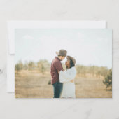 Das Script H Modern 2 Foto Save the Date Einladung (Rückseite)