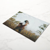 Das Script H Modern 2 Foto Save the Date Folieneinladung (Gedreht)