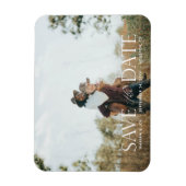Das Script H Modern 2 Foto Save the Date Magnet (Vertikal)