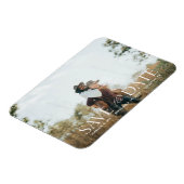 Das Script H Modern 2 Foto Save the Date Magnet (Linke Seite)