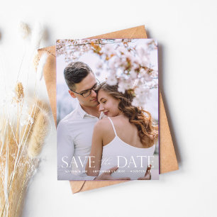 Das Script V Modern 2 Foto Save the Date Einladung