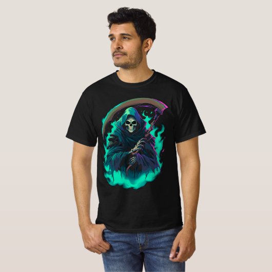 Das Scythe von Grim Sensenmann, Tod selbst T-Shirt (Vorne ganz)