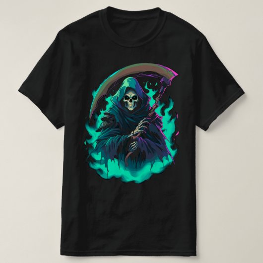 Das Scythe von Grim Sensenmann, Tod selbst T-Shirt (Design vorne)