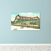 Das Sea Beach Hotel vom Strand Leinwanddruck (Insitu (Holzboden))