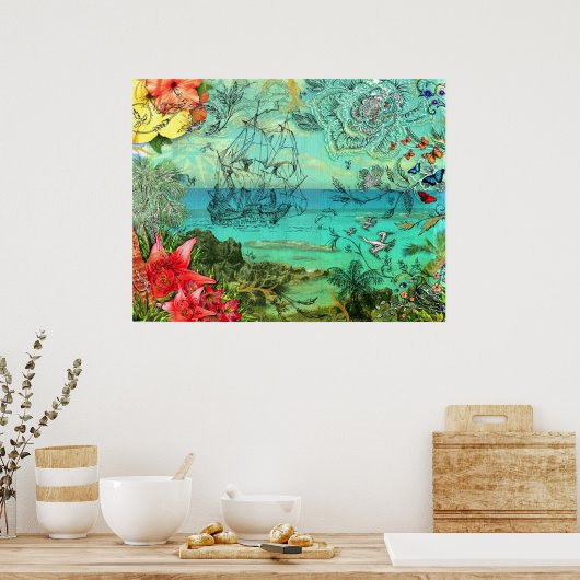 Das "Sea Venture"-Poster (Bermuda) Poster (Küche)