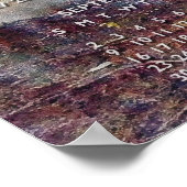 Das Sechs-Enten-Kalender-Poster Poster (Ecke)