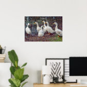 Das Sechs-Enten-Kalender-Poster Poster (Heimbüro)