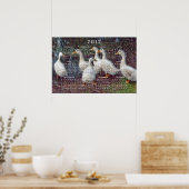 Das Sechs-Enten-Kalender-Poster Poster (Küche)