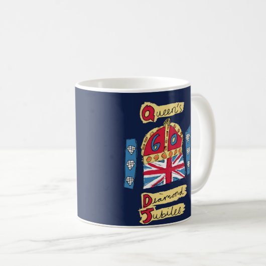 Das sechzigjährige Jubliäum der Königin Kaffeetasse (VorderseiteRechts)