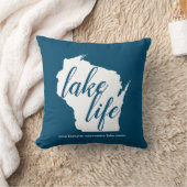 Das See-Leben Wisconsin fertigen See-Namen Kissen (Decke)