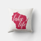 Das See-Leben Wisconsin fertigen See-Namen Kissen (Rückseite)