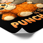 Das Seelentier ist das Punch-Monkey-Plüsch, das ku Poster (Ecke)