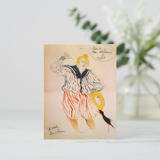 Das Seemannslied von Toulouse-Lautrec Postkarte (Stehend Vorderseite)