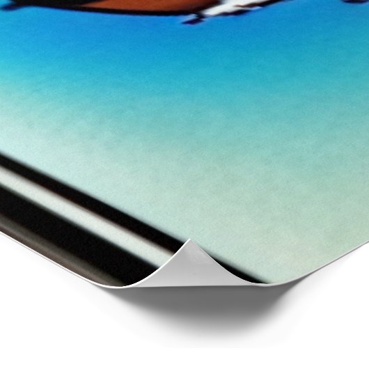 Das Segelboot | AI Art Poster (Ecke)