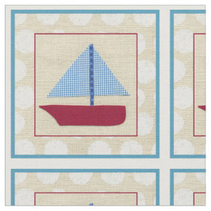 Das Segelboot des Kindes durch Chariklia Zarris Stoff