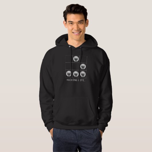 Das Segelflugzeug: Ein universelles Hacker-Emblem Hoodie (Vorne ganz)