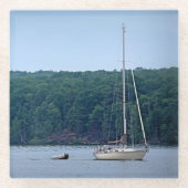 Das Segelleben Glasuntersetzer (Vorderseite)