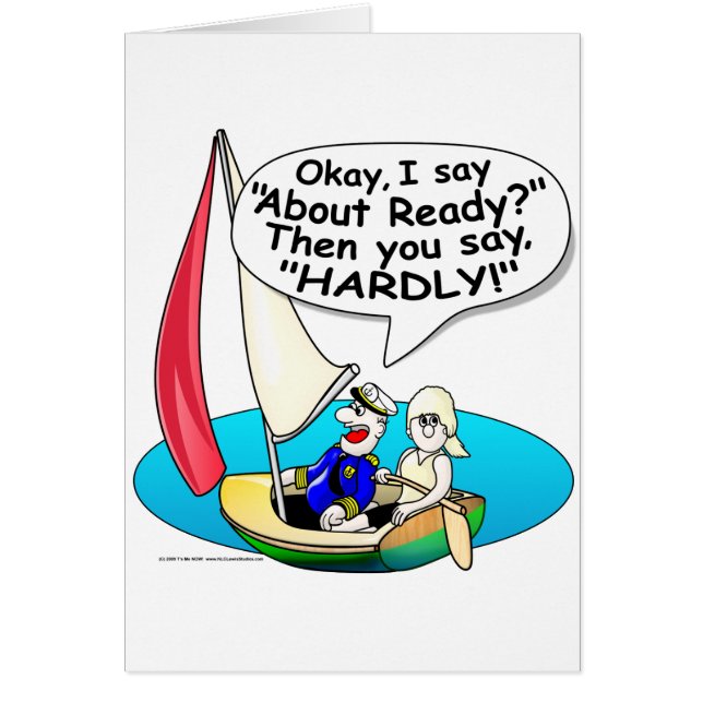 Das Segeln, bereiten ungefähr vor! (Vorne)