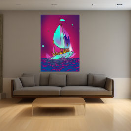 Das Segelschiff | AI Art Poster