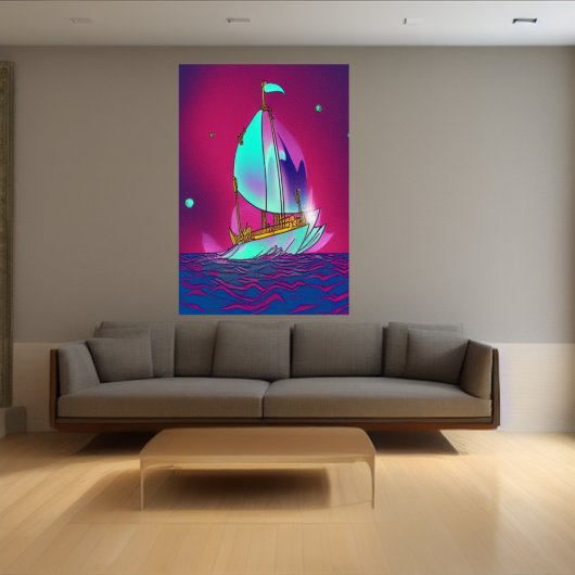 Das Segelschiff | AI Art Poster