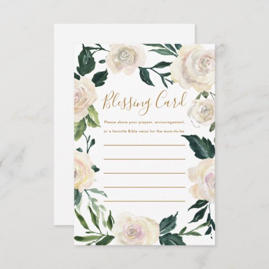 Das Segen der christlichen Mutter Party Blumengebe Begleitkarte (Vorne/Hinten)