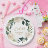 Das Segen-Party der Mutter der Floral Personalisie Pappteller (Party)