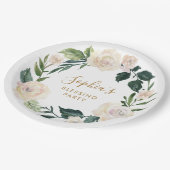 Das Segen-Party der Mutter der Floral Personalisie Pappteller (Schrägansicht)