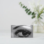 Das Sehen glaubt,/schönes Auge Visitenkarte (Stehend Vorderseite)