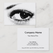 Das Sehen glaubt,/schönes Auge Visitenkarte (Vorne/Hinten)