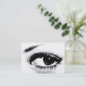 Das Sehen glaubt,/schönes Auge Visitenkarte (Stehend Vorderseite)