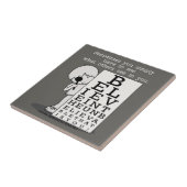 Das Sehen ist Glauben-Auge Diagramm Fliese (Seite)