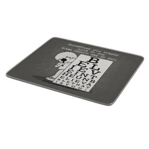 Das Sehen ist Glauben-Auge Diagramm Schneidebrett