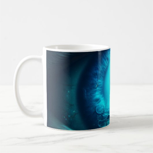 Das sehende Auge der Meerjungfrau Kaffeetasse (Links)
