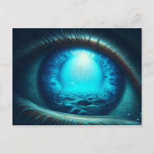 Das sehende Auge der Meerjungfrau Postkarte