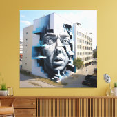 Das sehenswerte Gesicht Leinwanddruck (Insitu (Wohnzimmer))