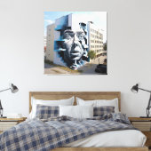 Das sehenswerte Gesicht Leinwanddruck (Insitu (Schlafzimmer))