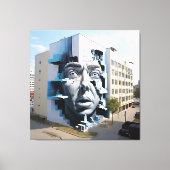 Das sehenswerte Gesicht Leinwanddruck (Vorderseite)