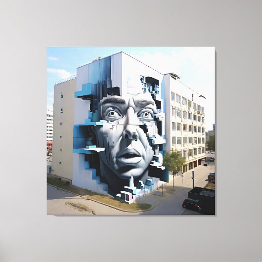 Das sehenswerte Gesicht Leinwanddruck (Vorderseite)